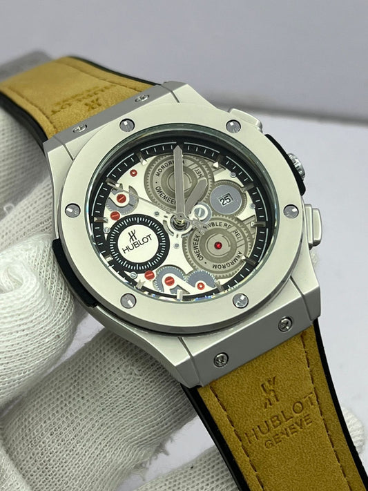 Men's Hublot Watch  Hublot Big Bang Calendar Leather Strap Watch