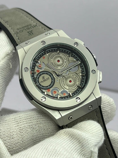 Men's Hublot Watch  Hublot Big Bang Calendar Leather Strap Watch